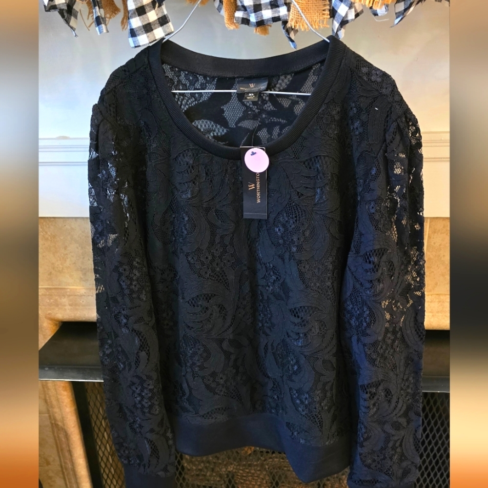 Women's Black Worthington Sweater
